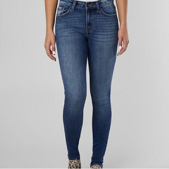 Kancan Premier Skinny Jeans Size 27 Waist Medium Blue Wash Rayon Cotton Stretch - Picture 9 of 9